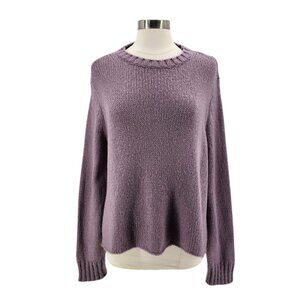 Wooden Ships Paola Buendia Womens S/M Sweater Purple Acrylic Mohair Wool Boxy